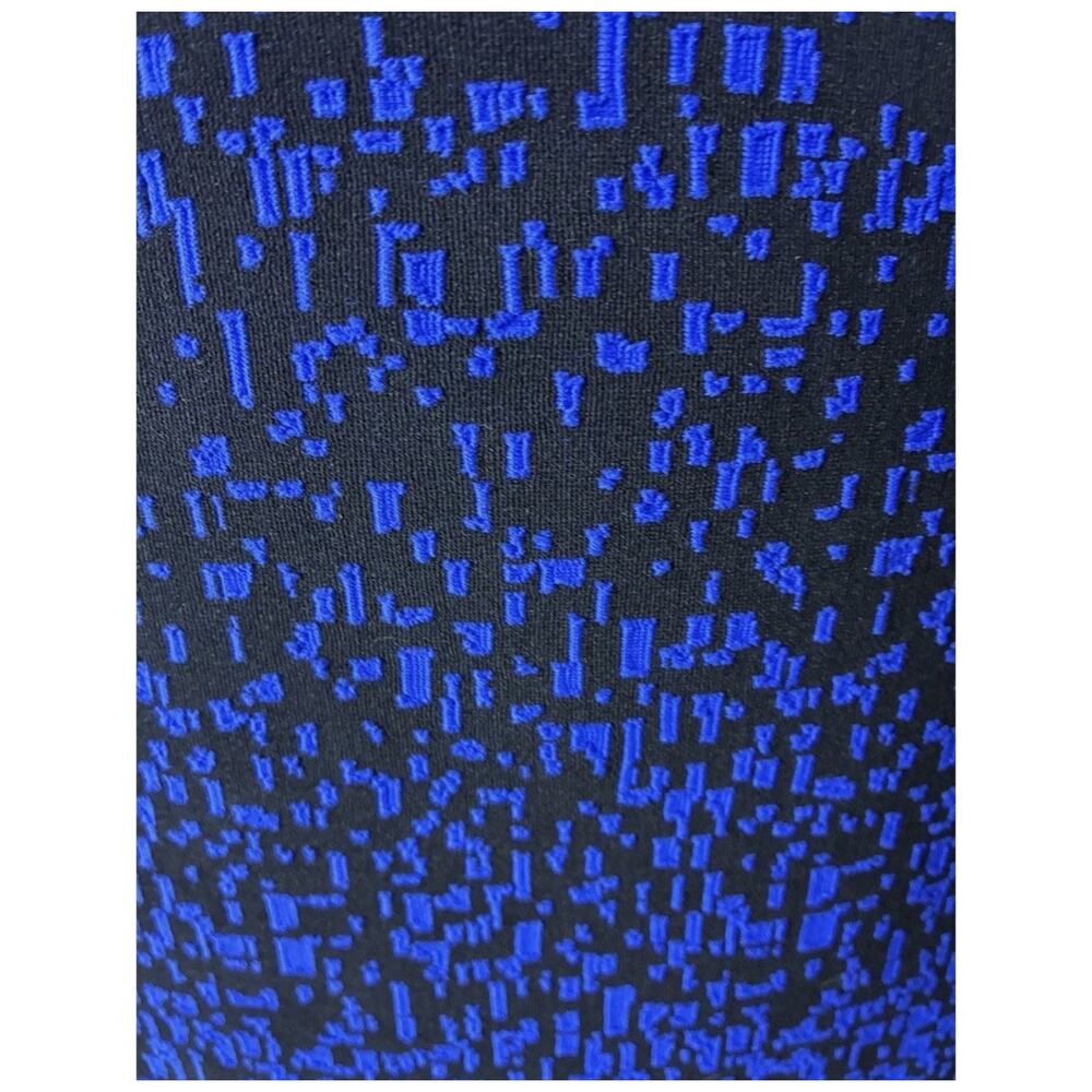Joseph Ribkoff Blue Black Sheath Dress Structured Bodycon Career Chic Sz 4 - Picture 4 of 10